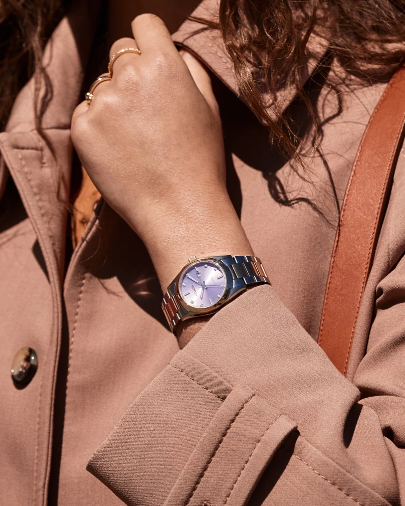 Sport Luxury Pink Dial Stainless Steel Bracelet EW2706-58X | CITIZEN